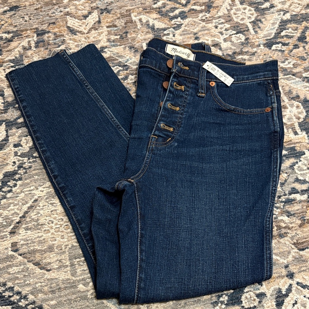 Madewell High Rise Dark Indigo Jeans